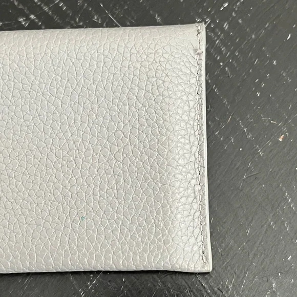 Alexander McQueen Grey Leather Envelope Card Holder - Picture 3 of 13